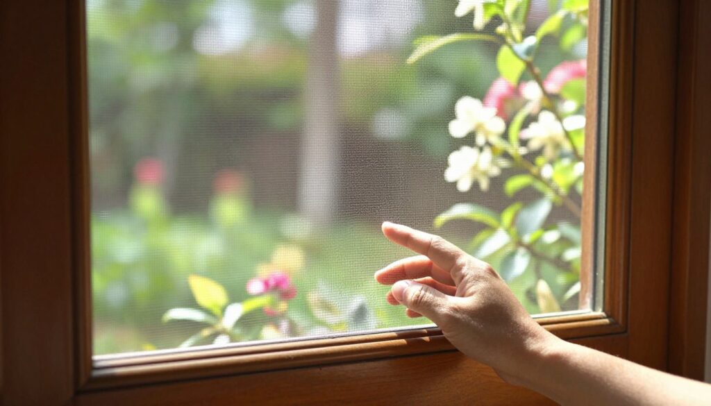 Insektenschutz am Fenster