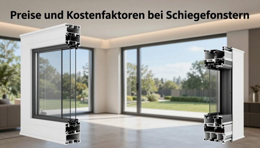Preise und Kostenfaktoren bei Schiebefenstern
